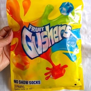 Gushers 3 pair of kids socks
